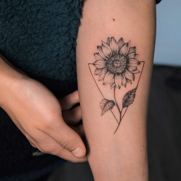 Sunflower Tattoo on Forearm