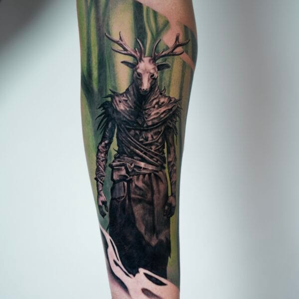 Wendigo Tattoo on Forearm