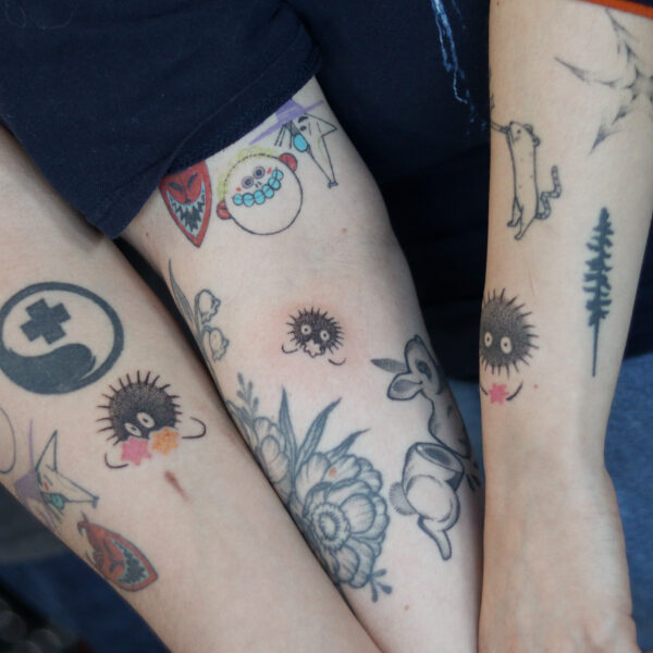 Matching Soot Sprite Tattoo for Friends