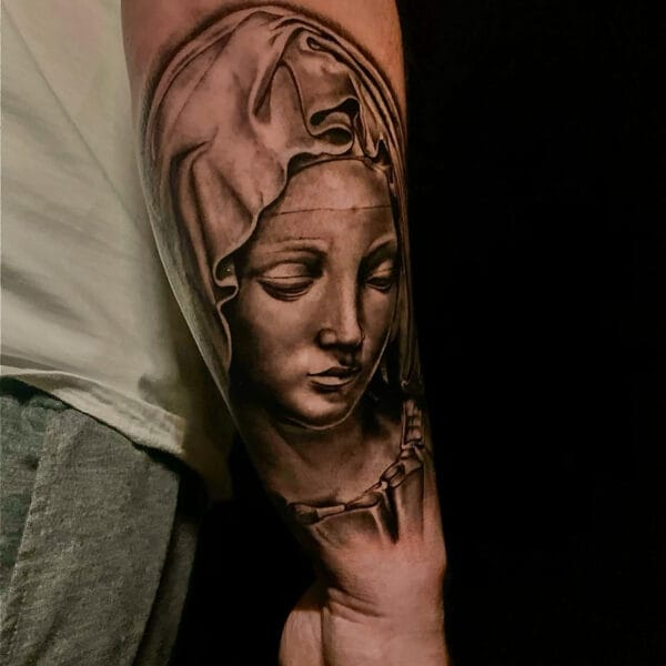 Religious Tattoo on Forearm