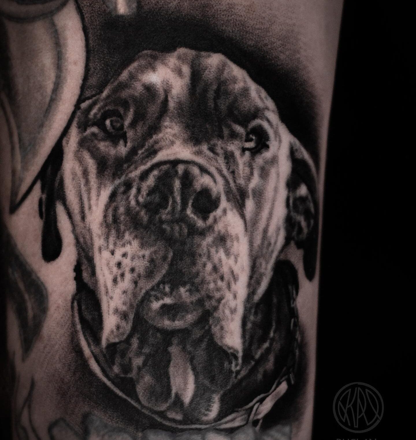Dog Portrait Tattoo