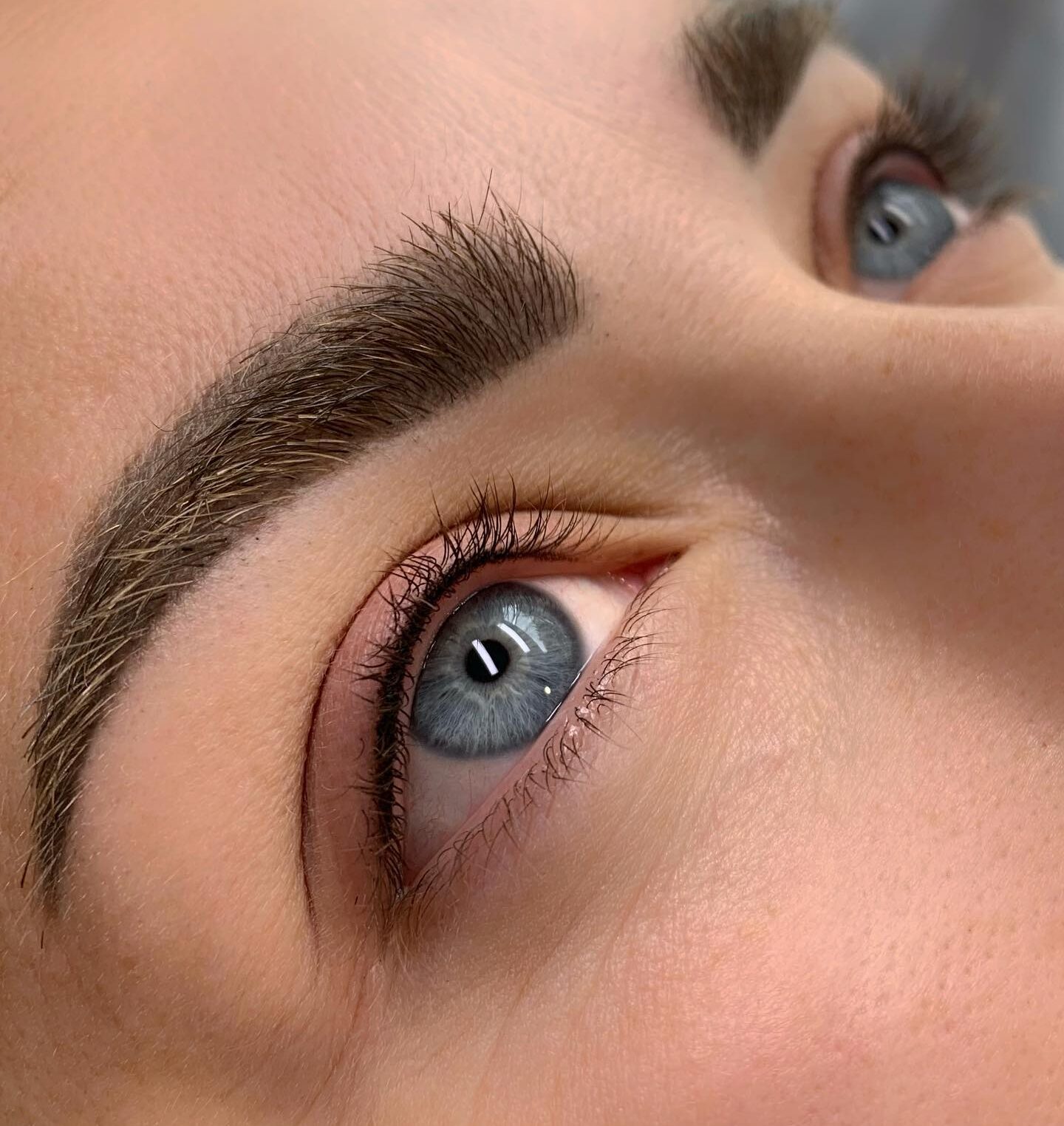 Powdered Brows and Eyeliner Enhancement Combo Before and After