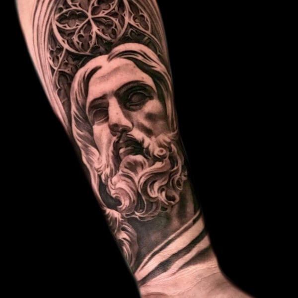 Religious Tattoo on Forearm