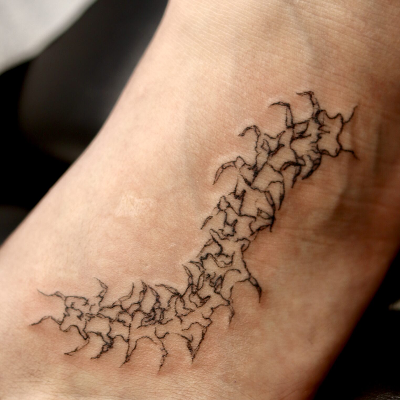 CyberSigilism Centipede Tattoo on Feet