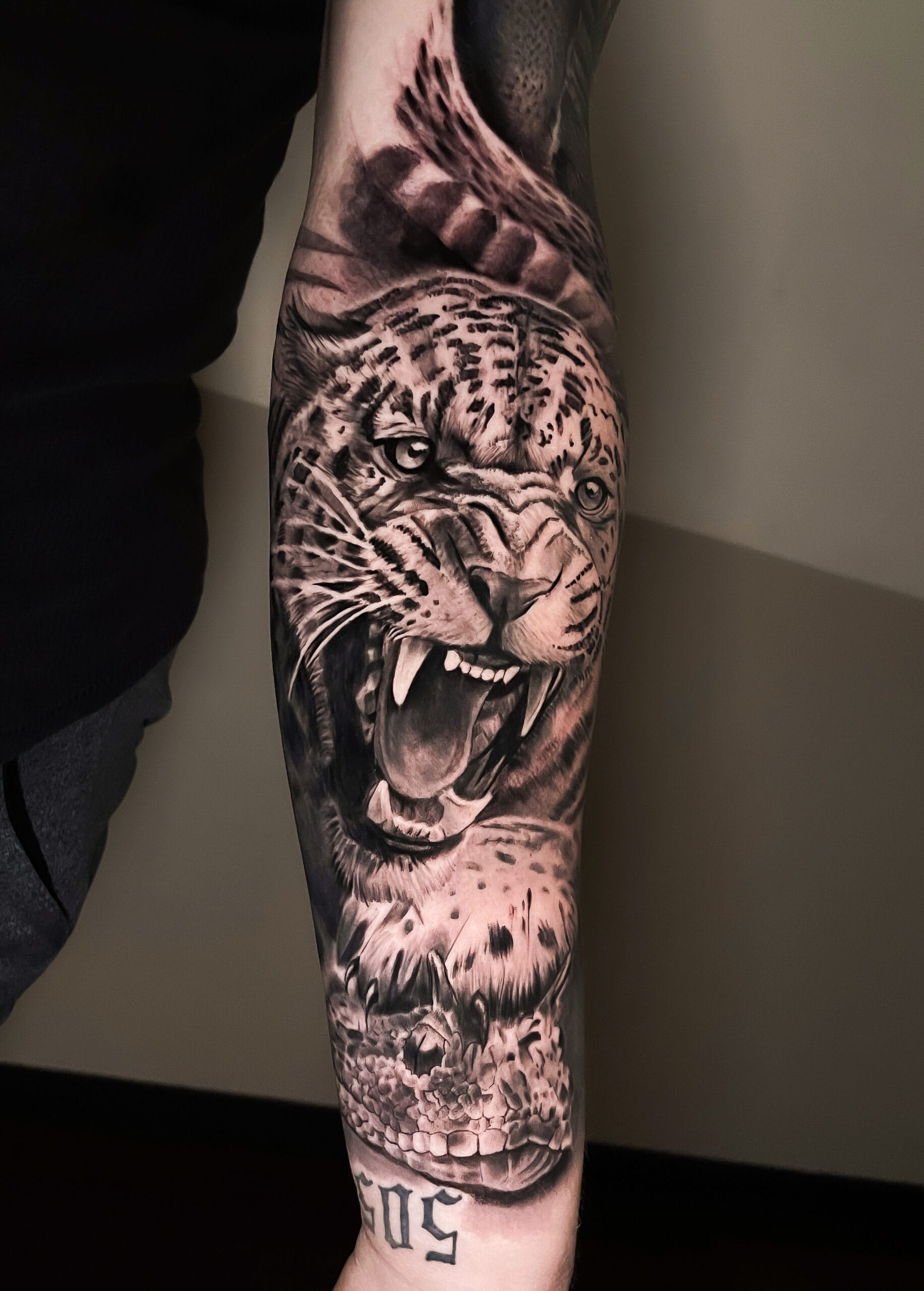 Realistic Jaguar Tattoo on Forearm - Best tattoo shop in Los Angeles ...