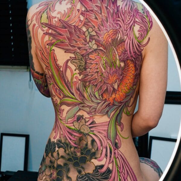 Full Back Gentle Japanese Tattoo