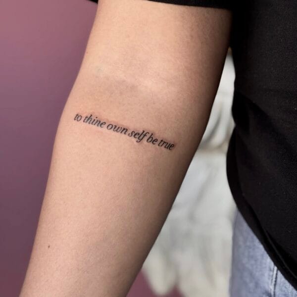 Lettering Tattoo on Forearm