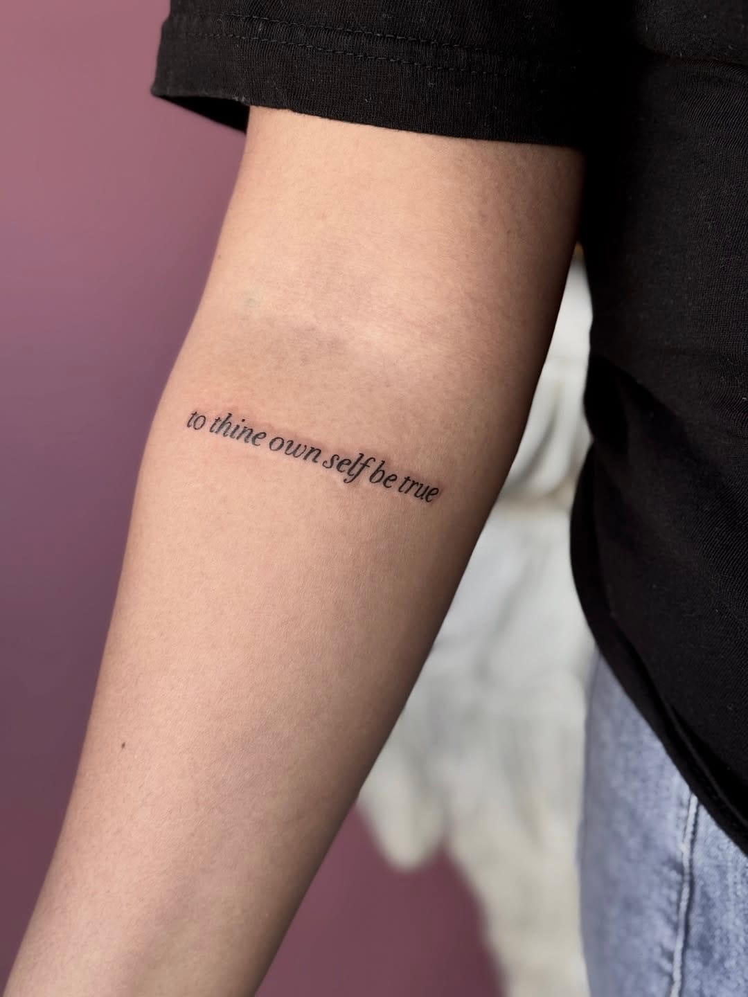 Lettering Tattoo on Forearm