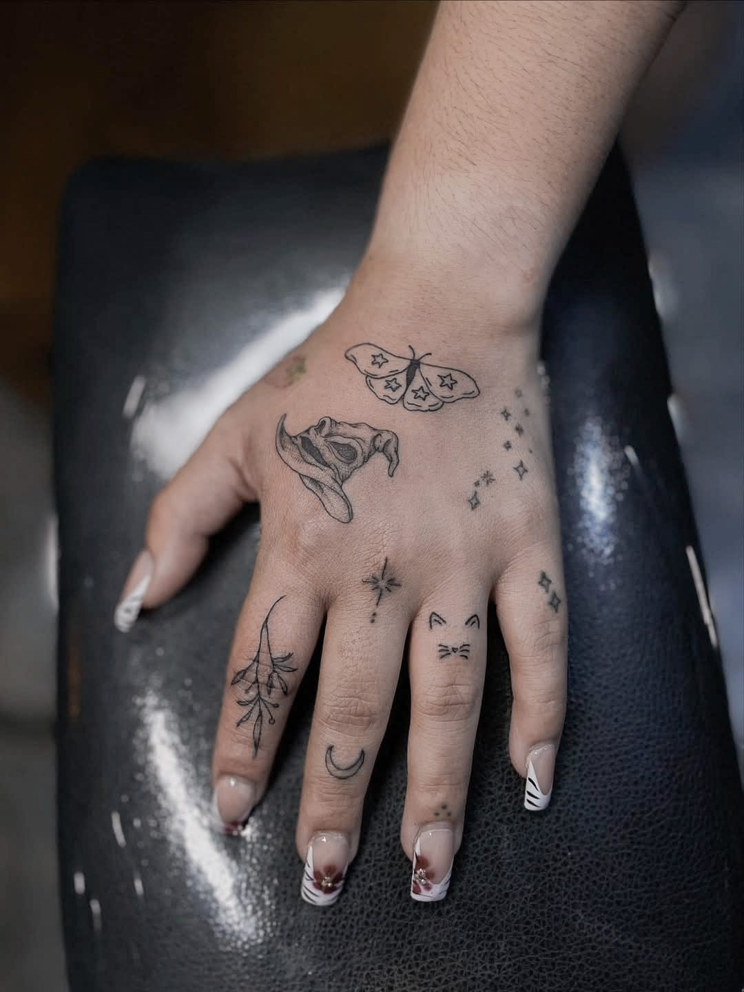 Minimal Hand Tattoos with Fine Lines