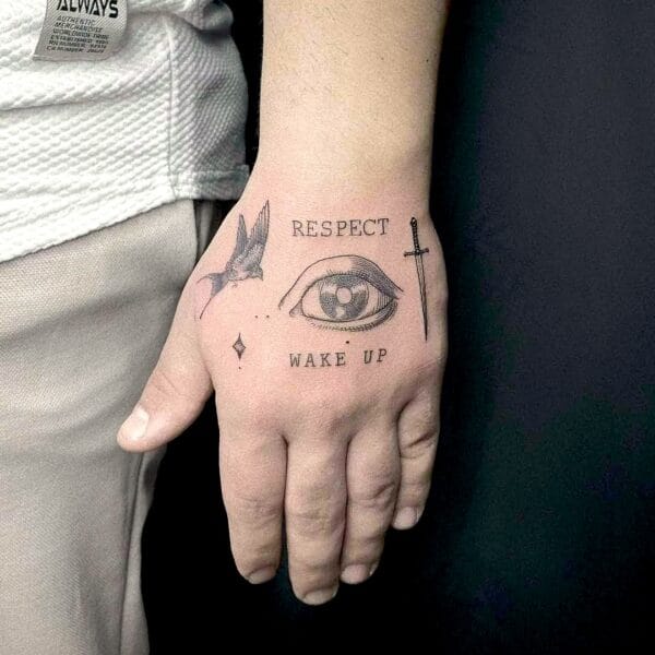 Fine Line Tattoos On Hand