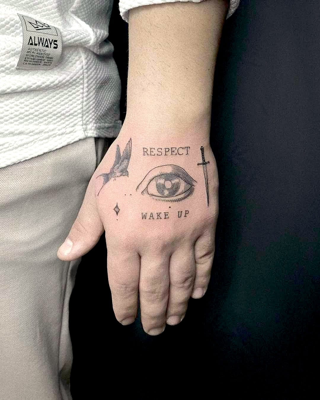 Fine Line Tattoos On Hand