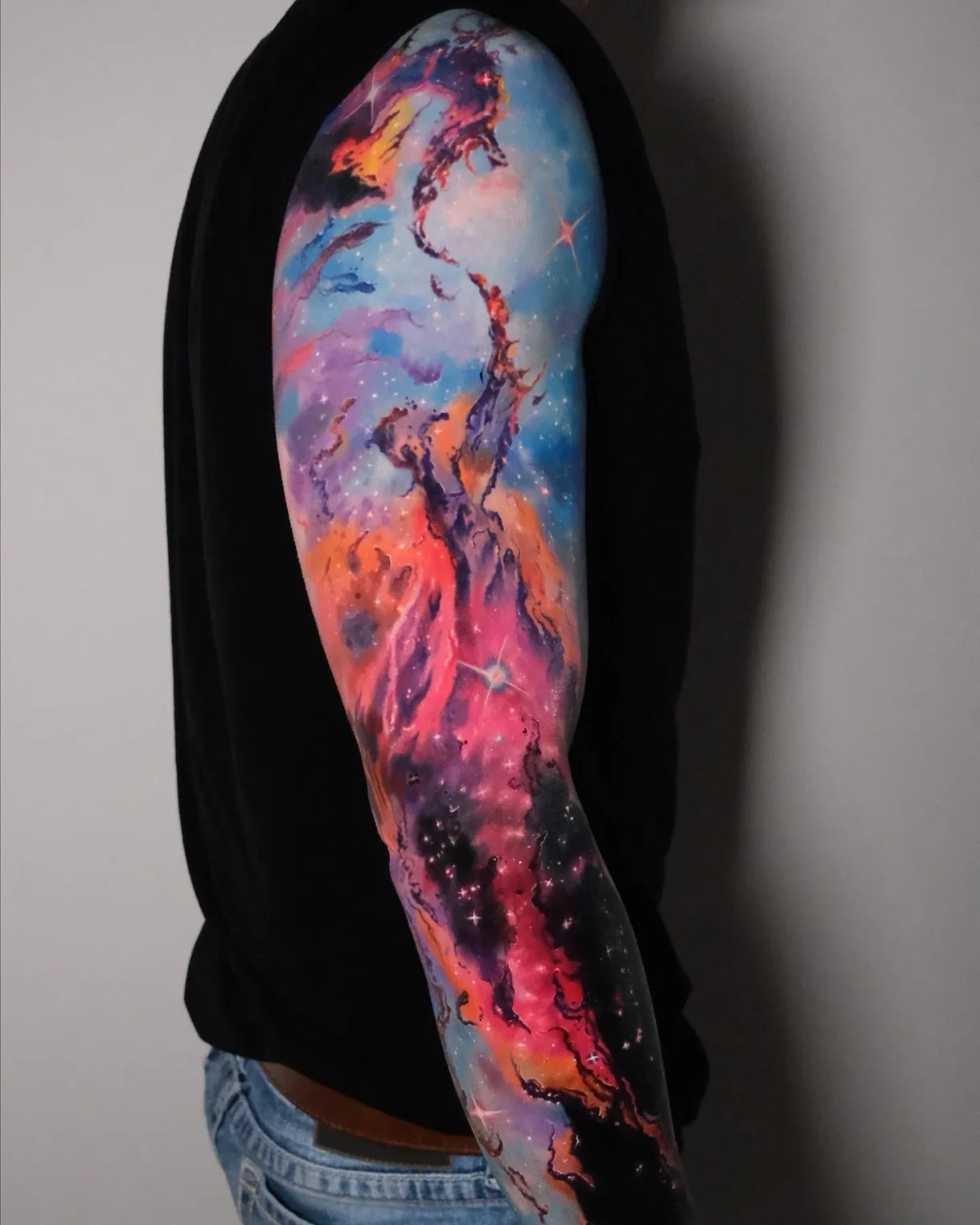color realism galaxy tattoo los angeles