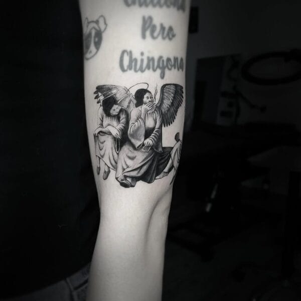 Black Sabbath Heaven And Hell Angels Tattoo