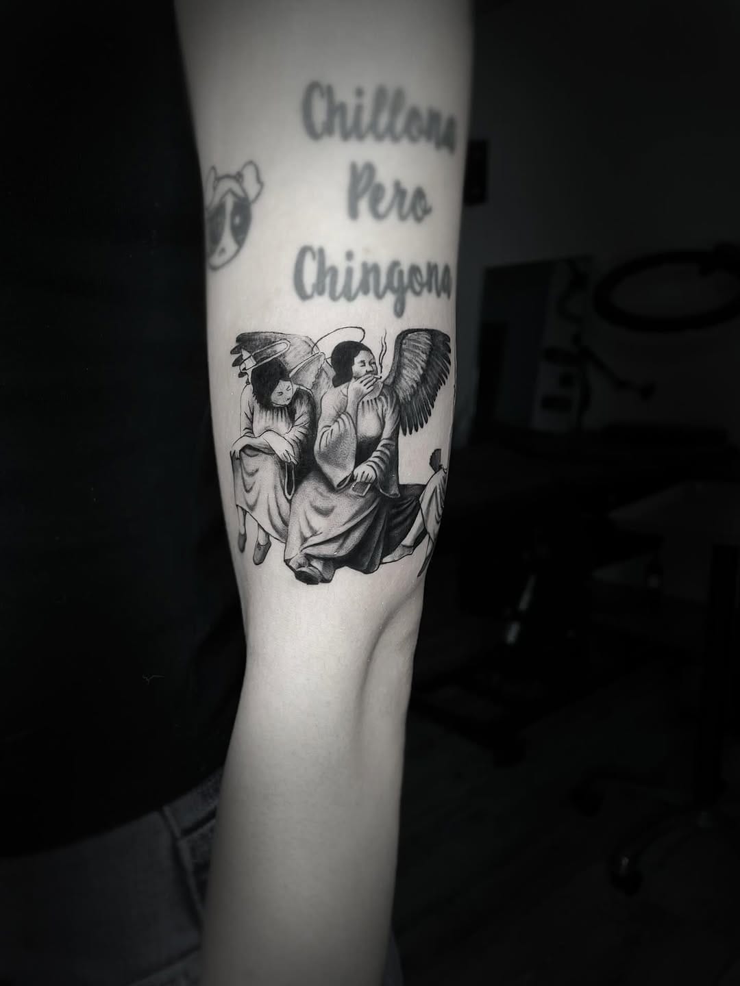 Black Sabbath Heaven And Hell Angels Tattoo