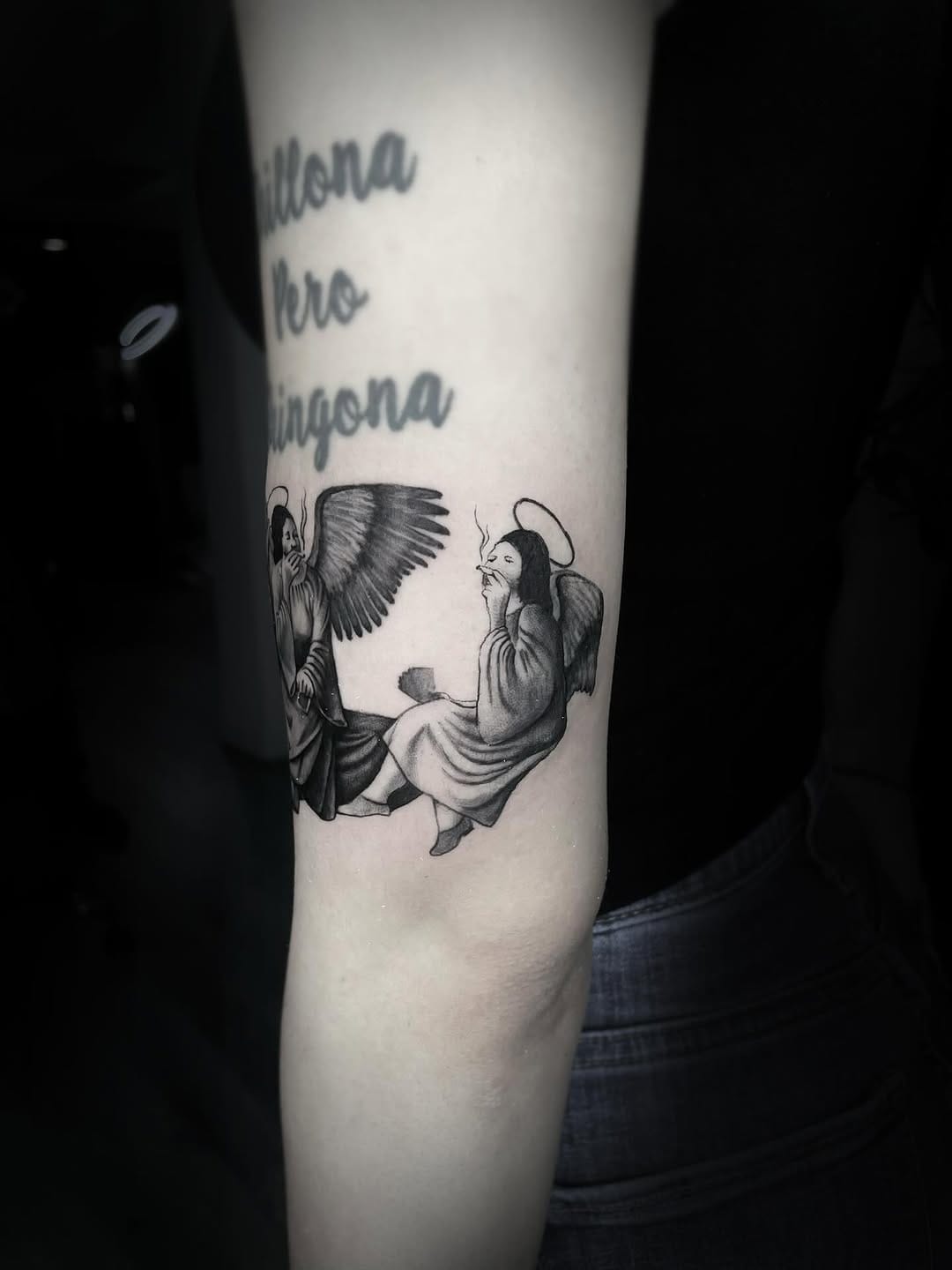 Black Sabbath Heaven And Hell Angels Tattoo
